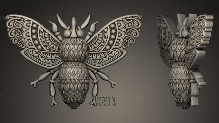 Bee insect stl model for CNC